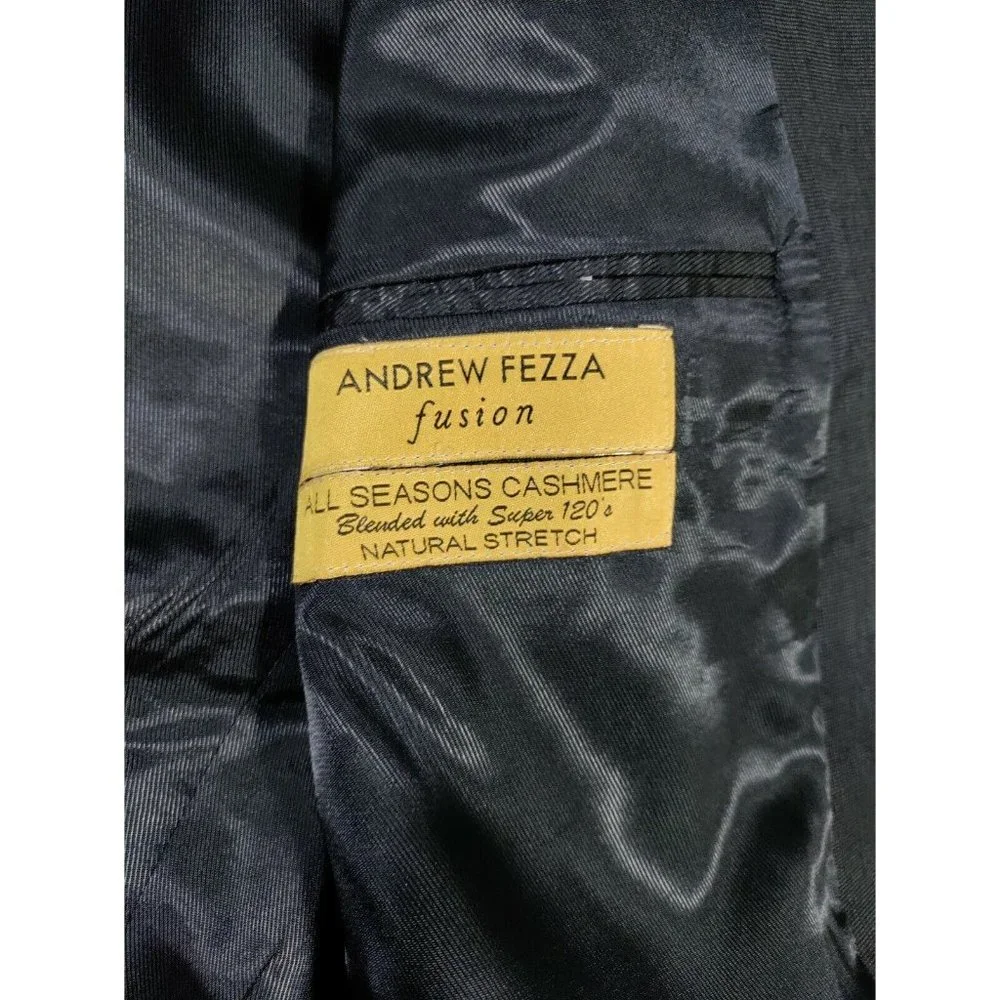 Andrew Fezza Fusion Sport Coat 44S Mens Cashmere All Season Super 120s